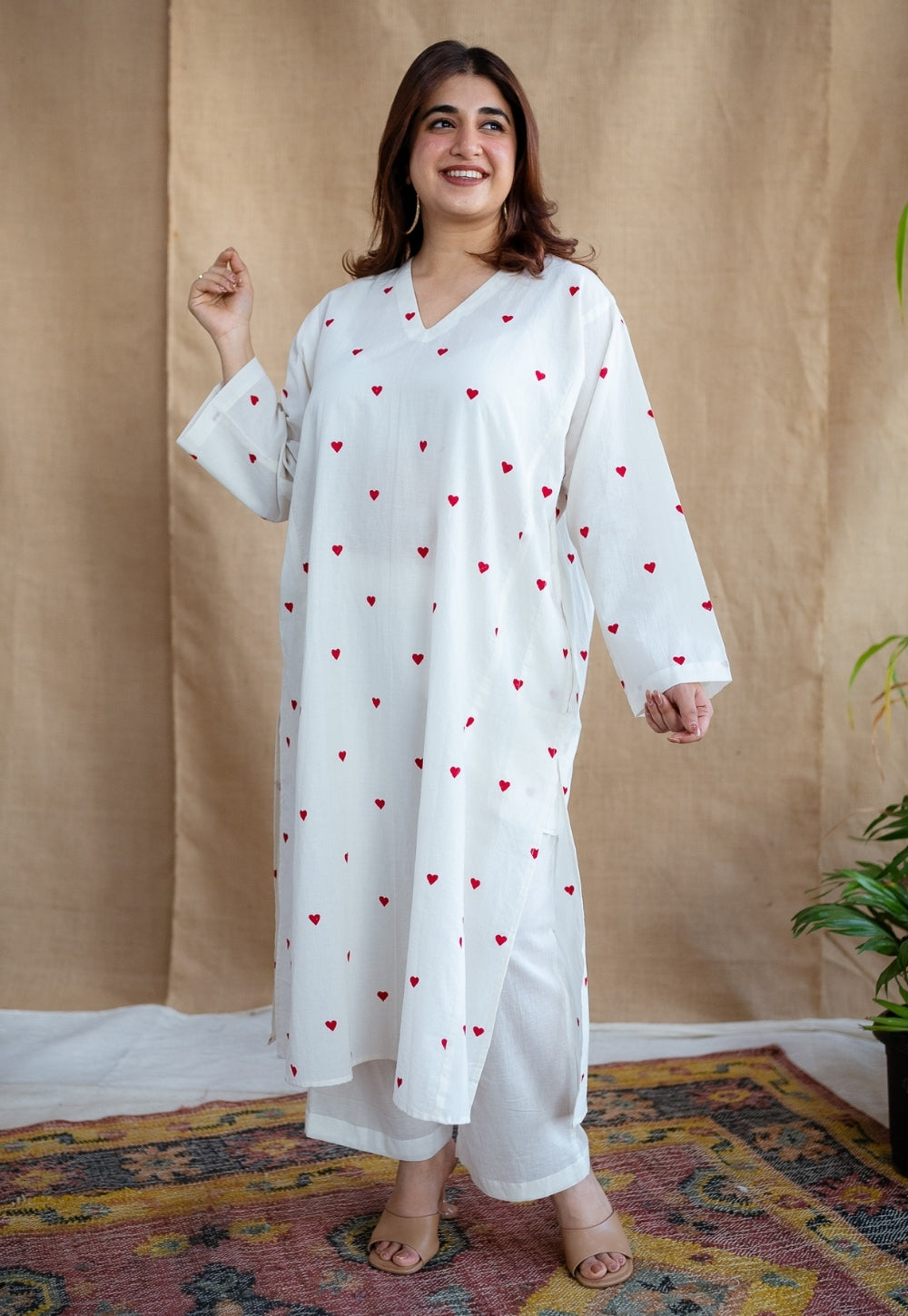 Ritika Block Printed Cotton Jhabbha Kali Kurta
