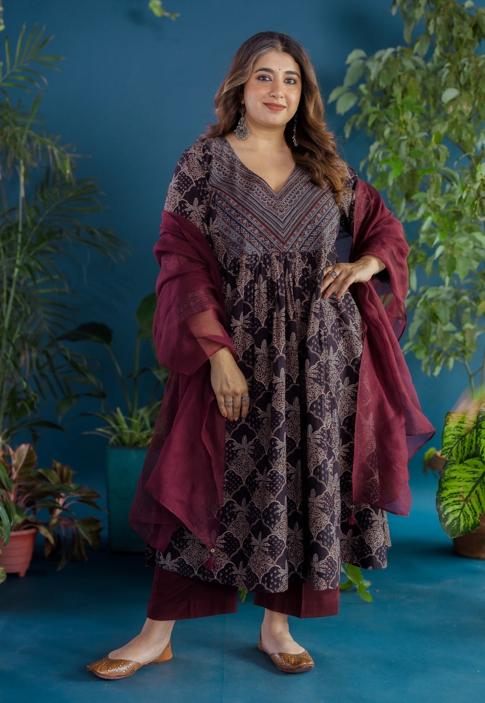 Red Solid Kota Doria Cotton Dupatta