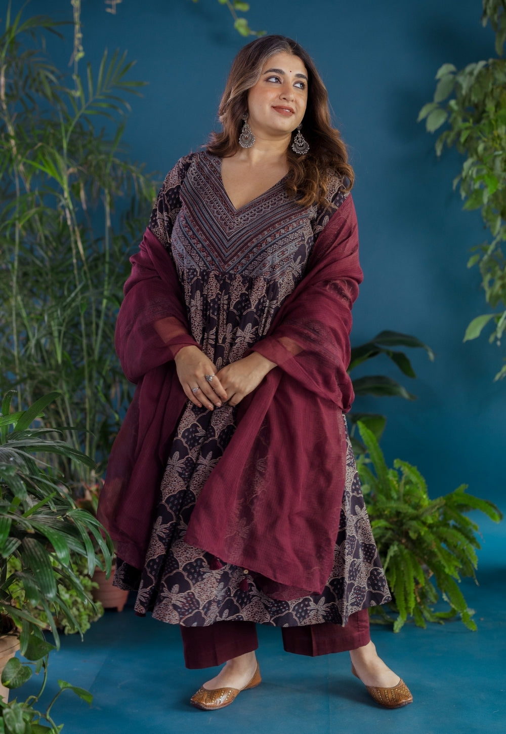 Red Solid Kota Doria Cotton Dupatta