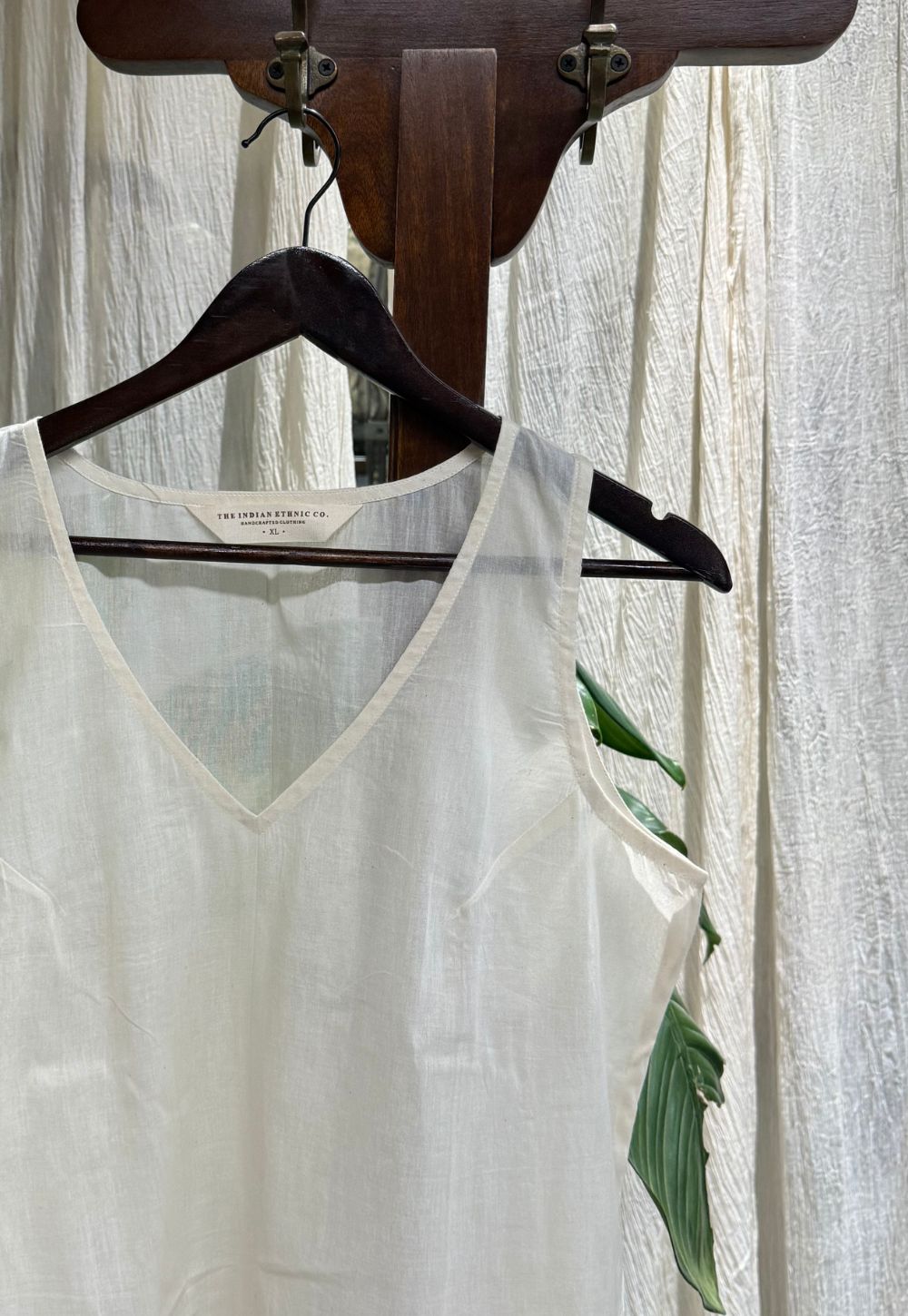 Mul Cotton A-line Slip with Slit