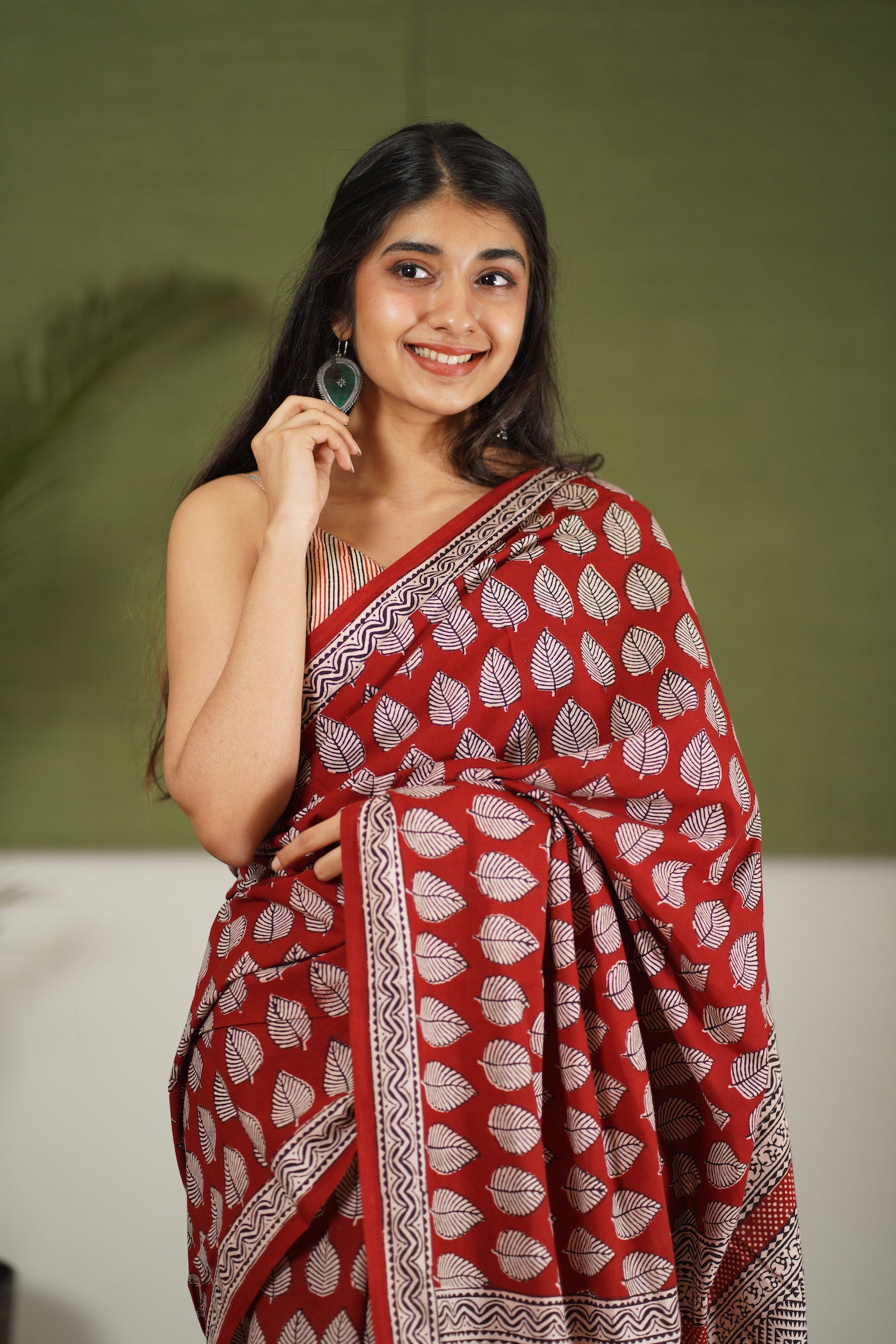 Bagh Hand Block Printed Cotton Saree