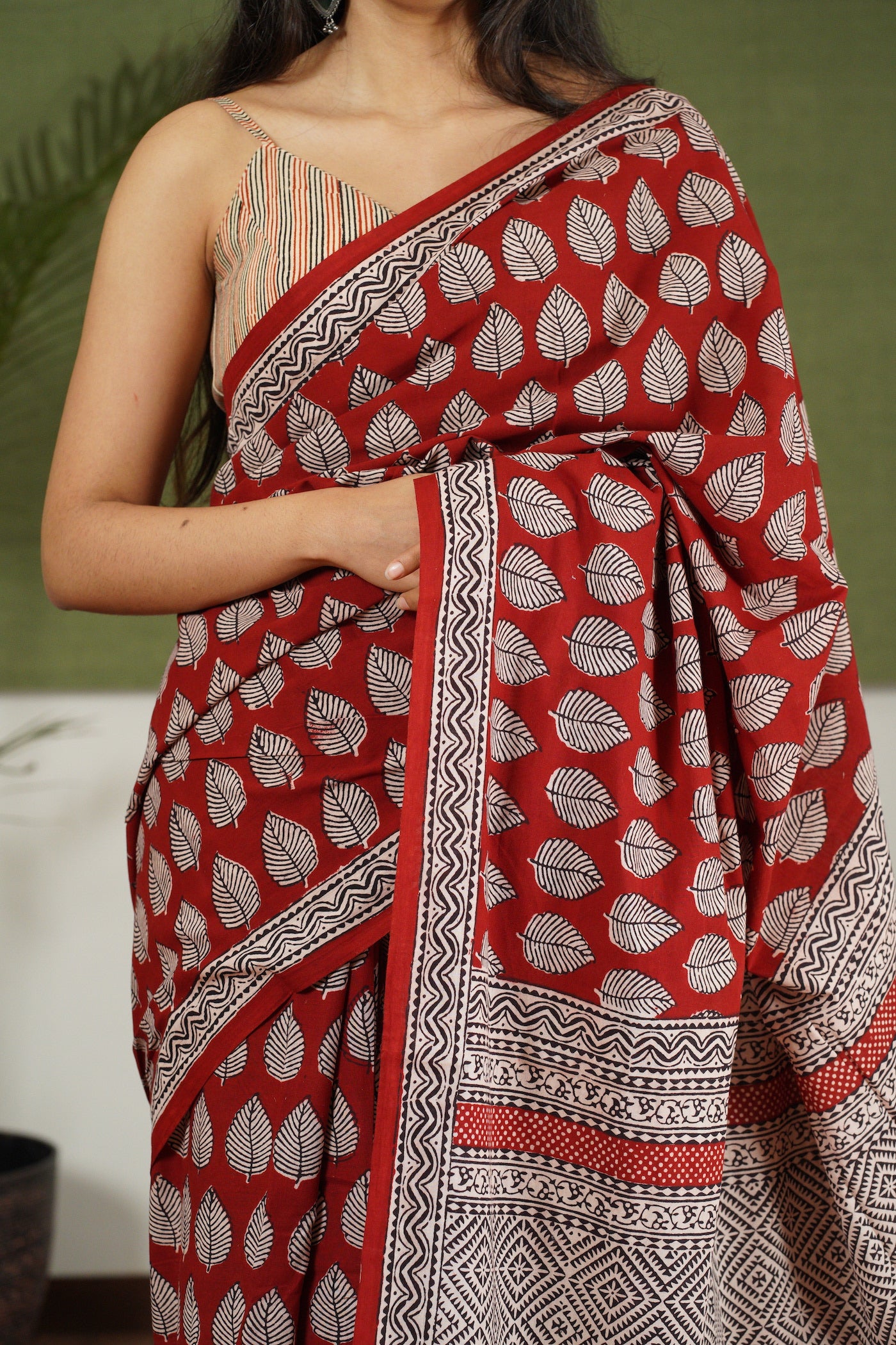 Bagh Hand Block Printed Cotton Saree