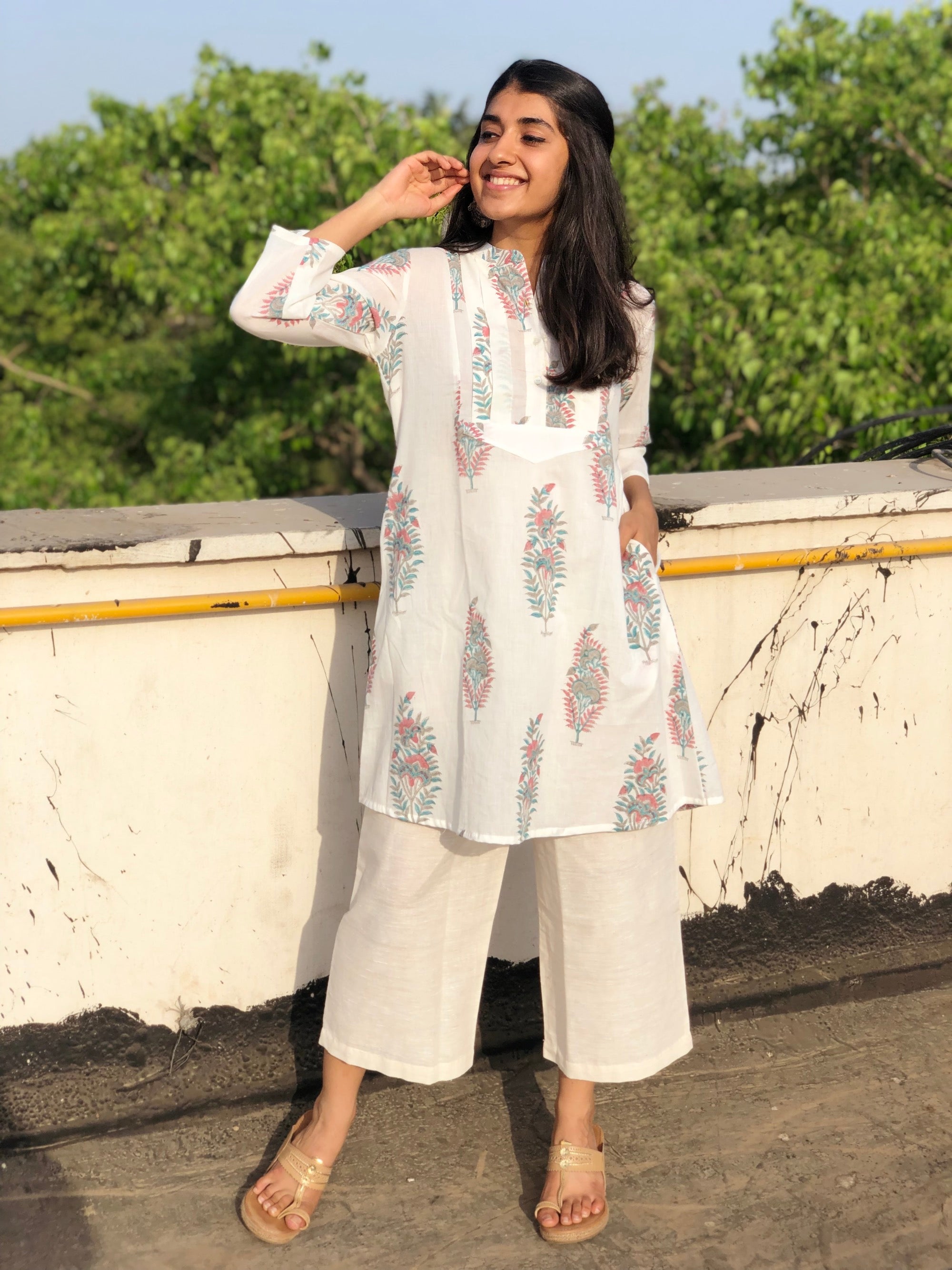 Cropped Kala Cotton Pants