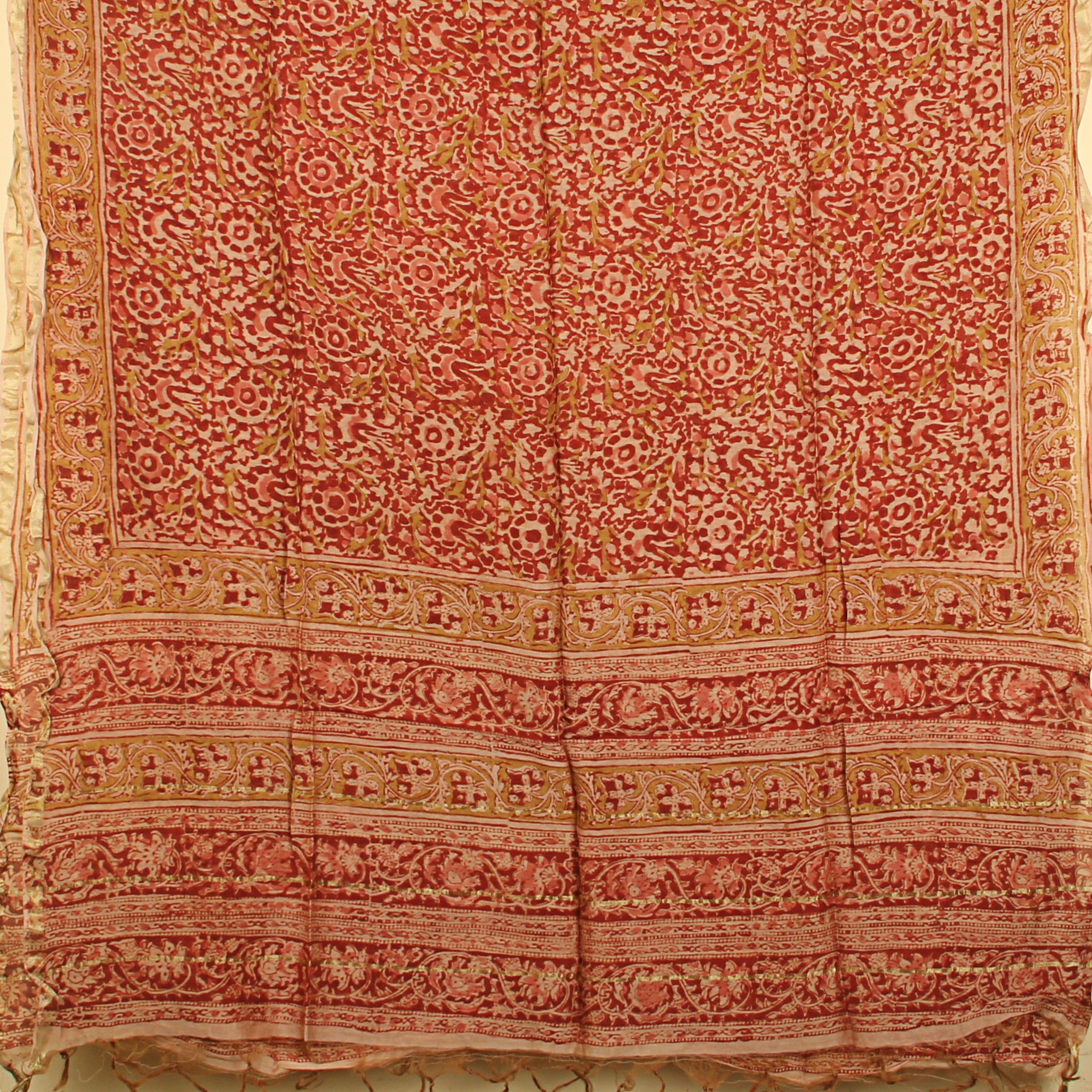 Kalamkari Chanderi Dupatta
