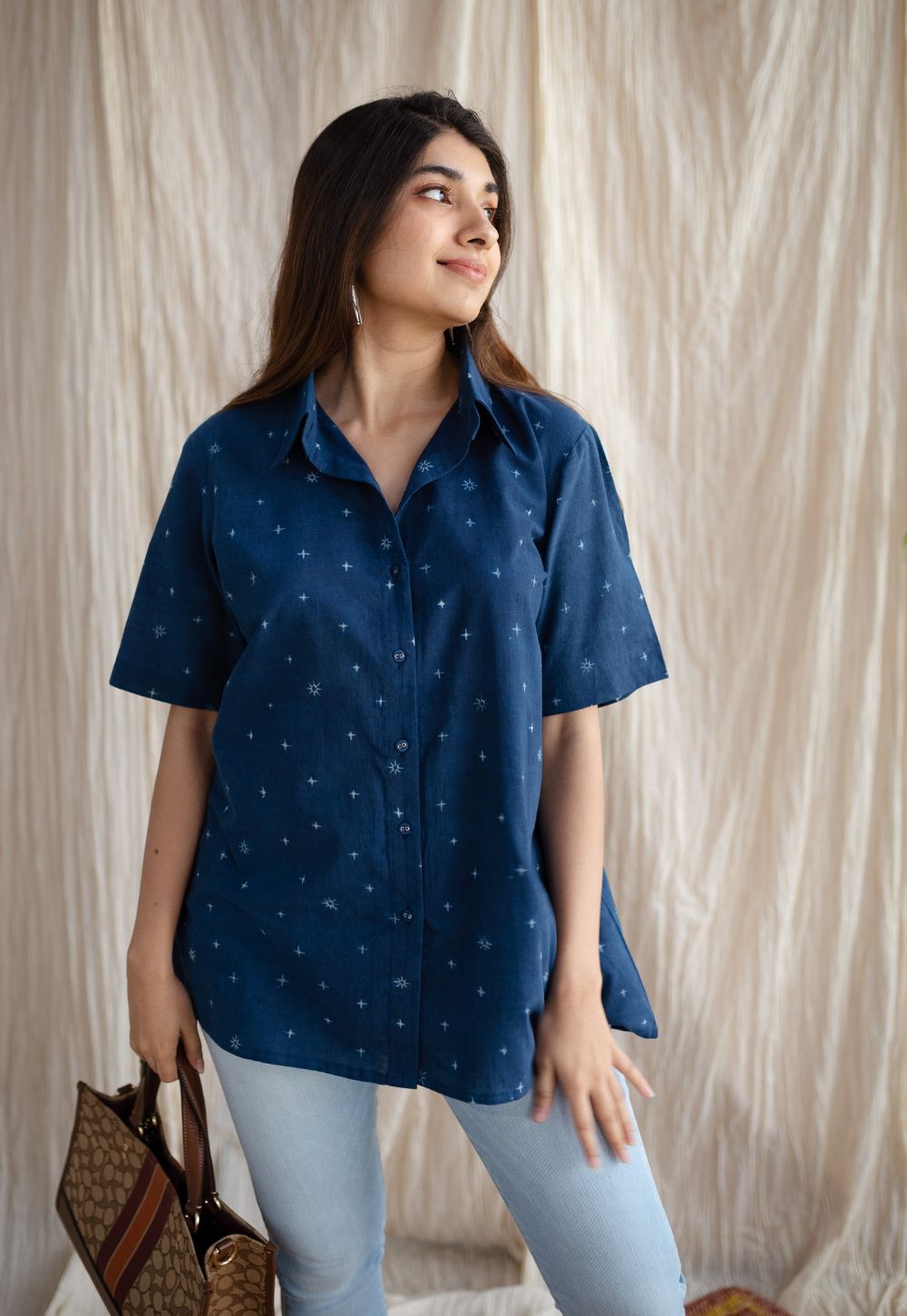 Shaivi Ajrakh Cotton Shirt
