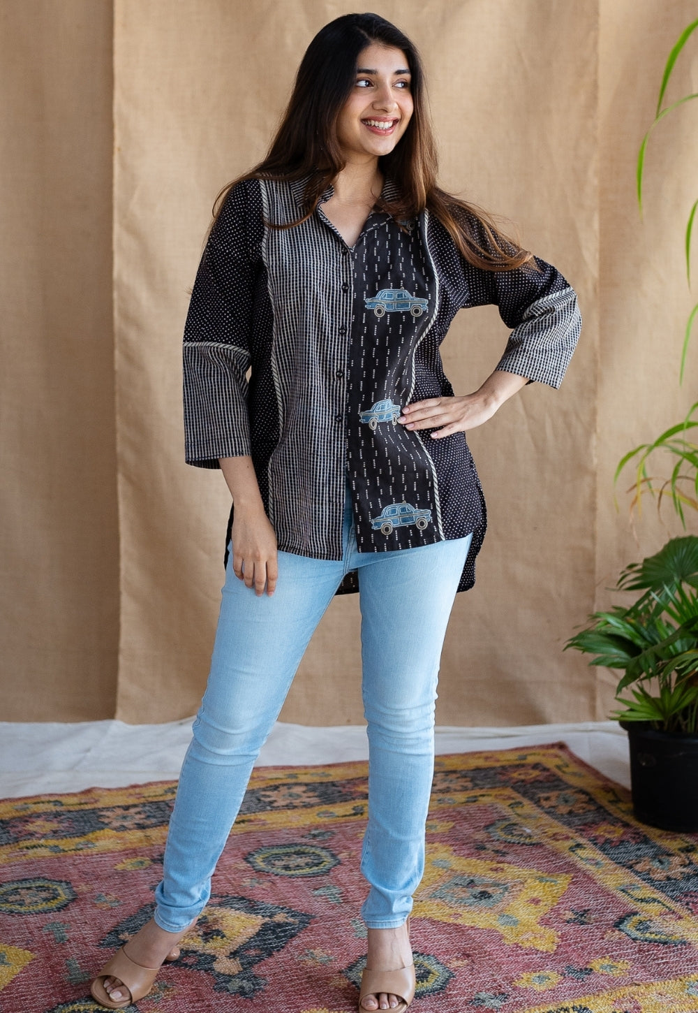 Zainit Ajrakh Cotton Shirt