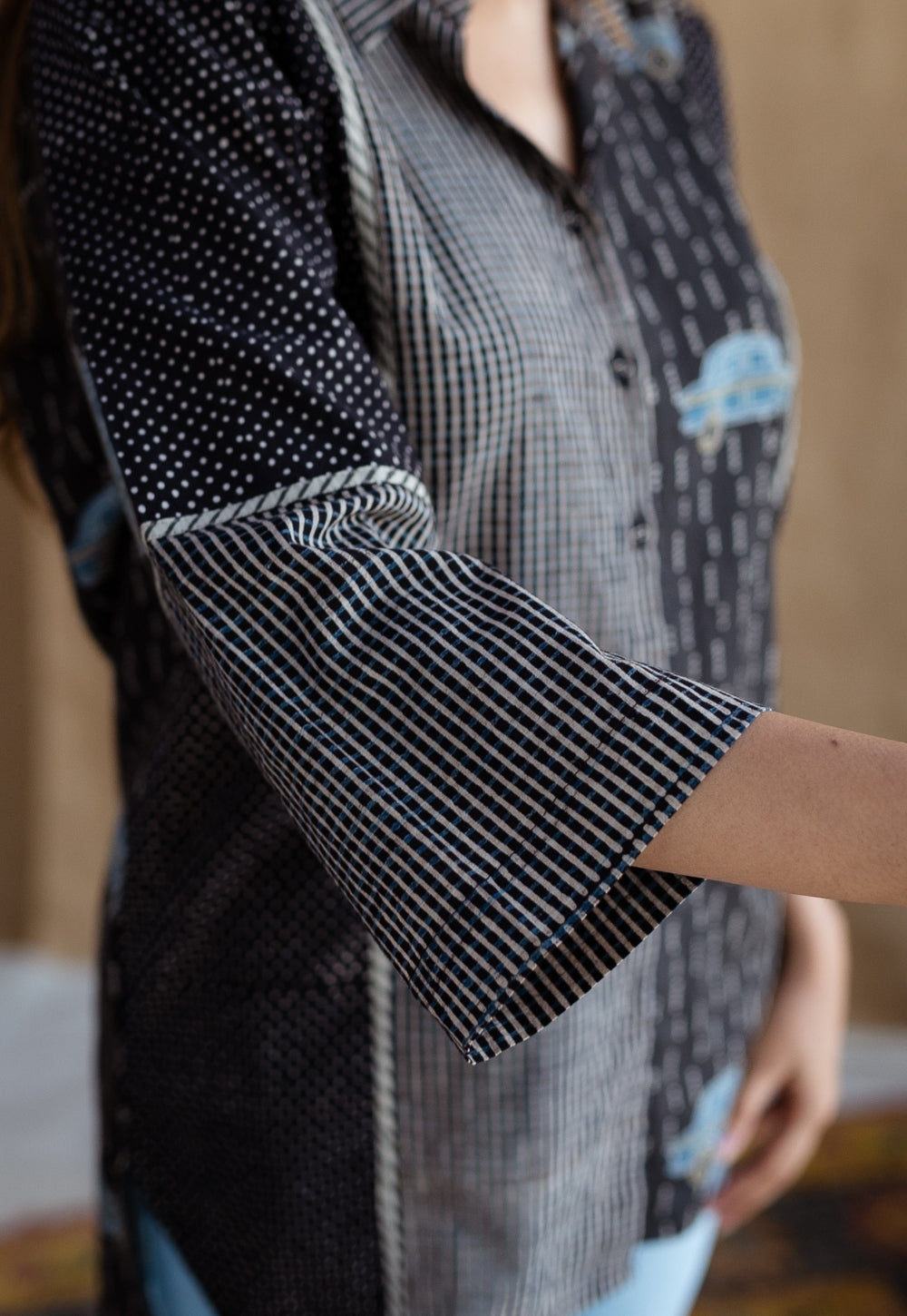 Zainit Ajrakh Cotton Shirt