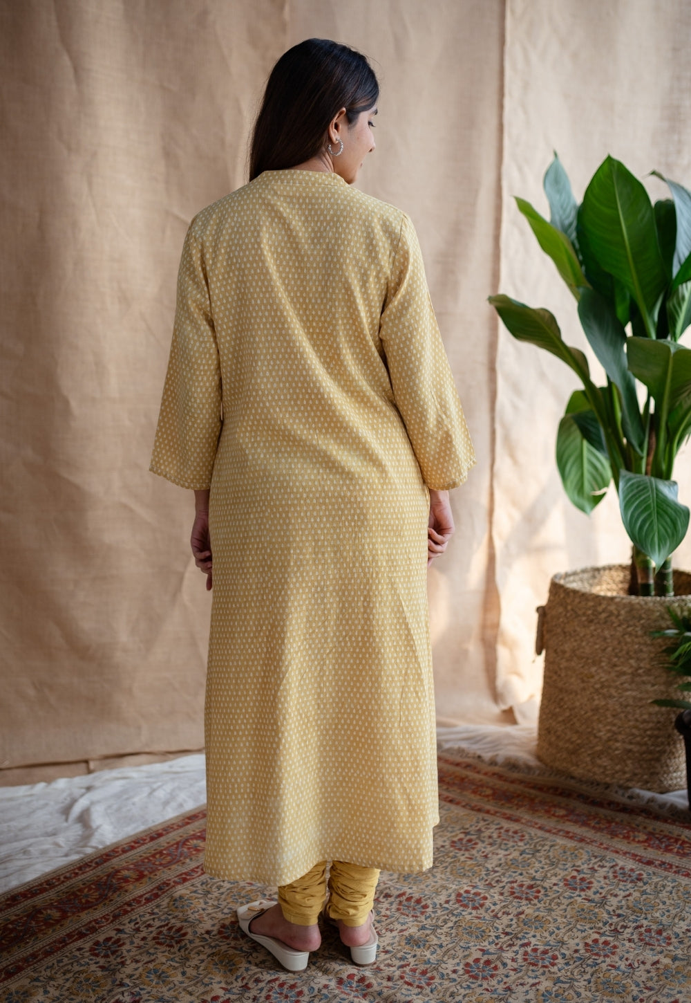 Saeda Slub Cotton Churidar