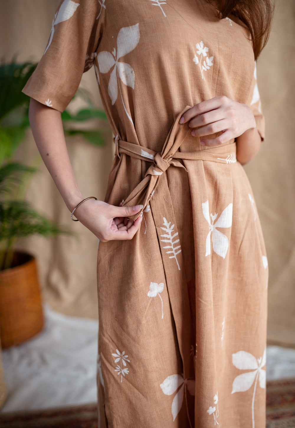Zaira Dabu Slub Cotton Dress