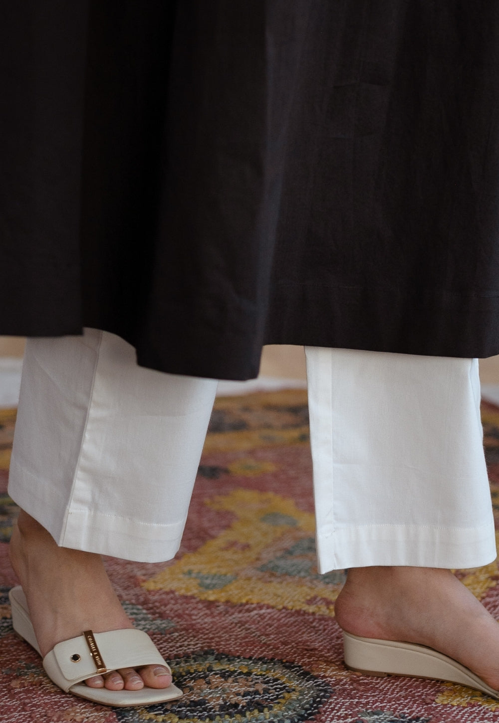 TIECO DyeVerse - White Poplin Cotton Pant