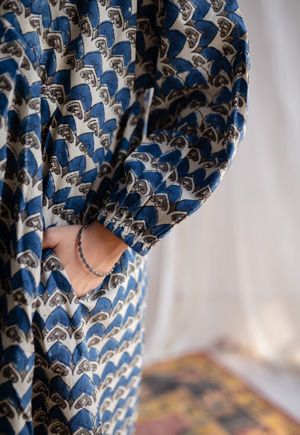 Minha Ajrakh Cotton Dress