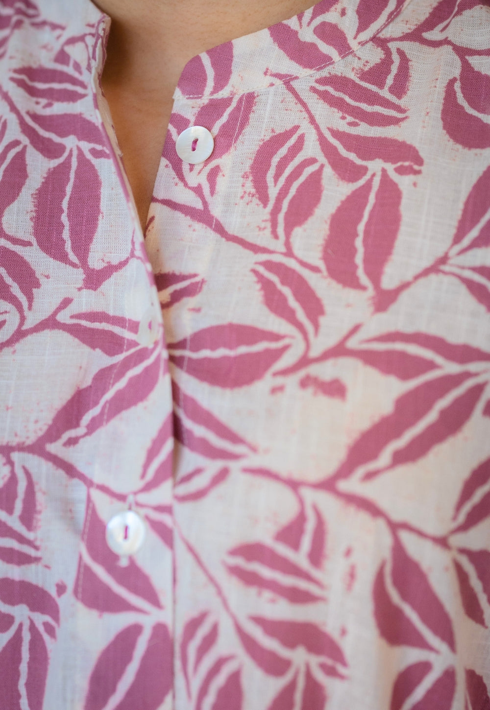 Ayaat Pink Hand Block Print Slub Cotton Straight Co-Ord Set