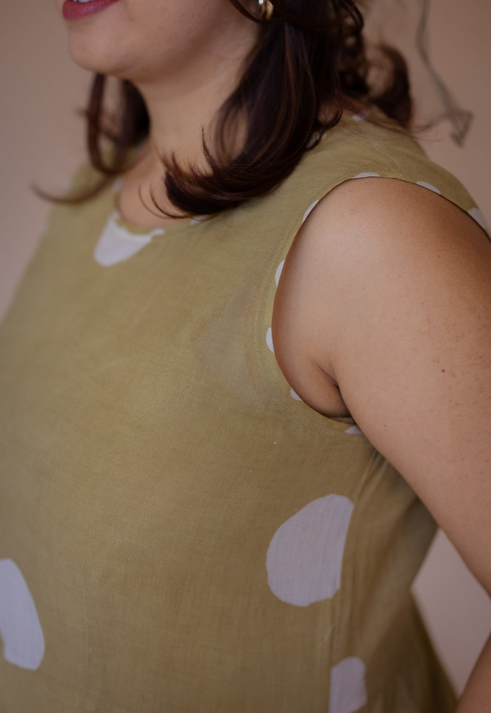Rimsha Green Batik MulMul A Line Dress