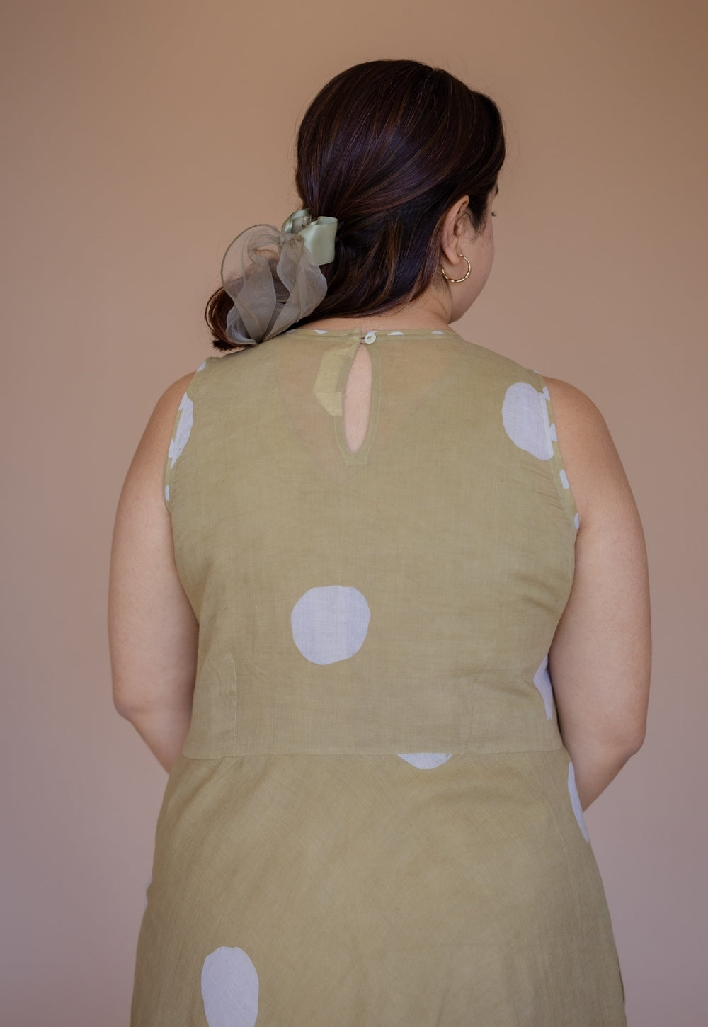 Rimsha Green Batik MulMul A Line Dress