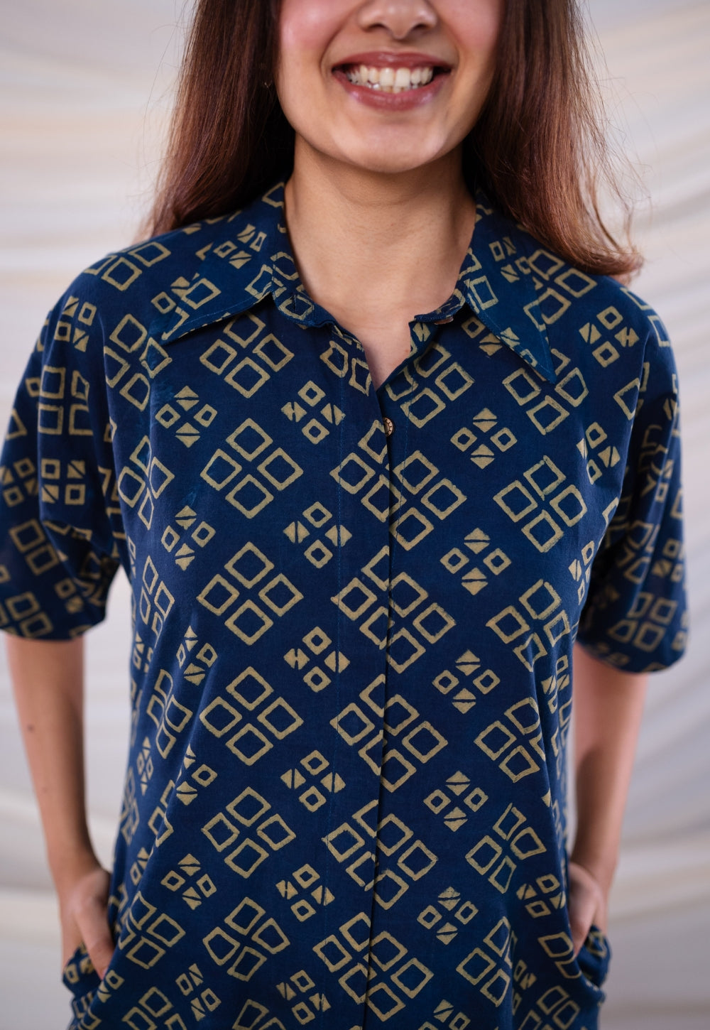 Hruta Ajrakh Cotton Dress