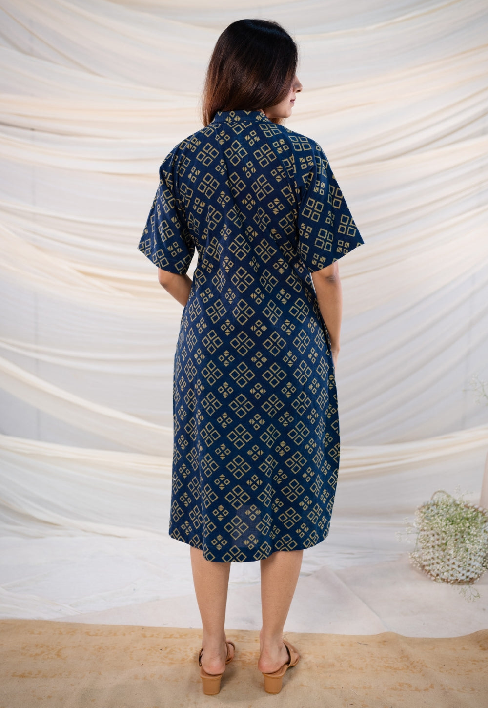 Hruta Ajrakh Cotton Dress