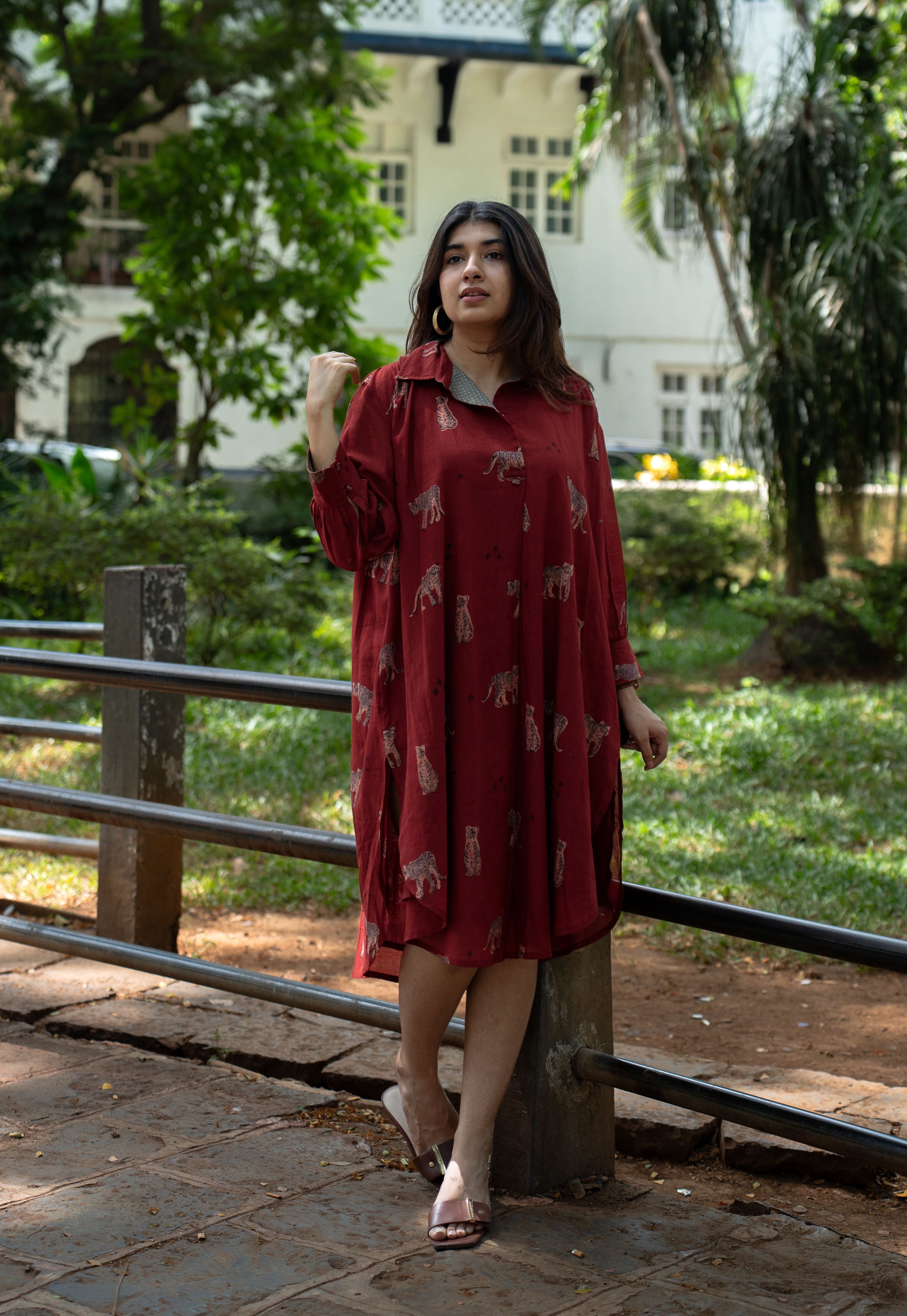 Kanha Bagh MulMul Cotton Dress