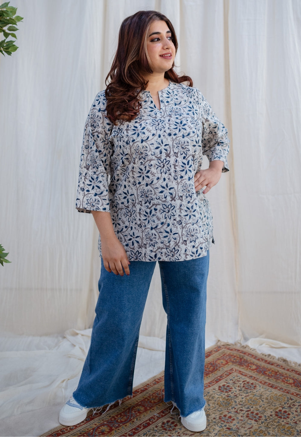 Iman Kalamkari Cotton Top