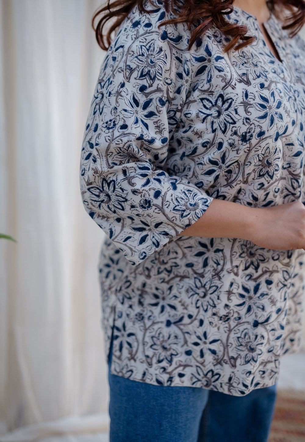 Iman Kalamkari Cotton Top