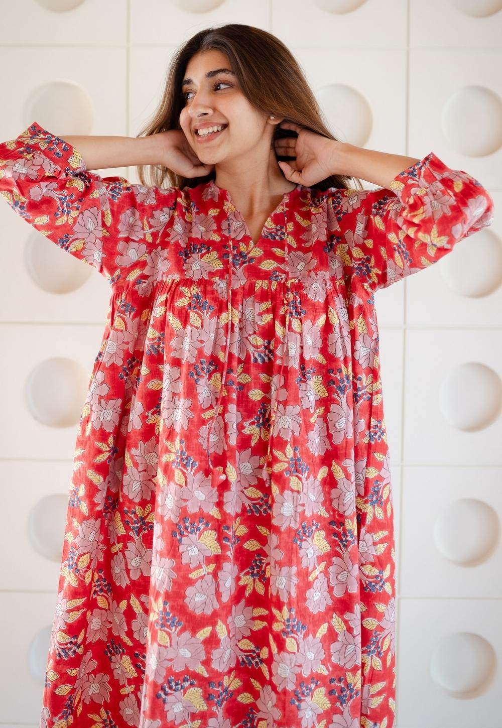 LazyDays Serene Lounge Slub Cotton Dress