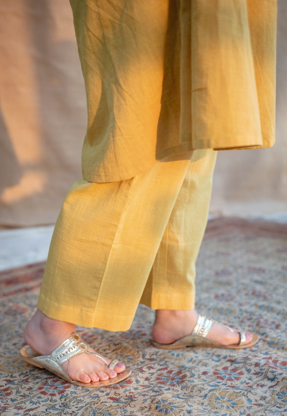 Nyra Slub Cotton Embroidered Jhabba Kali Kurta
