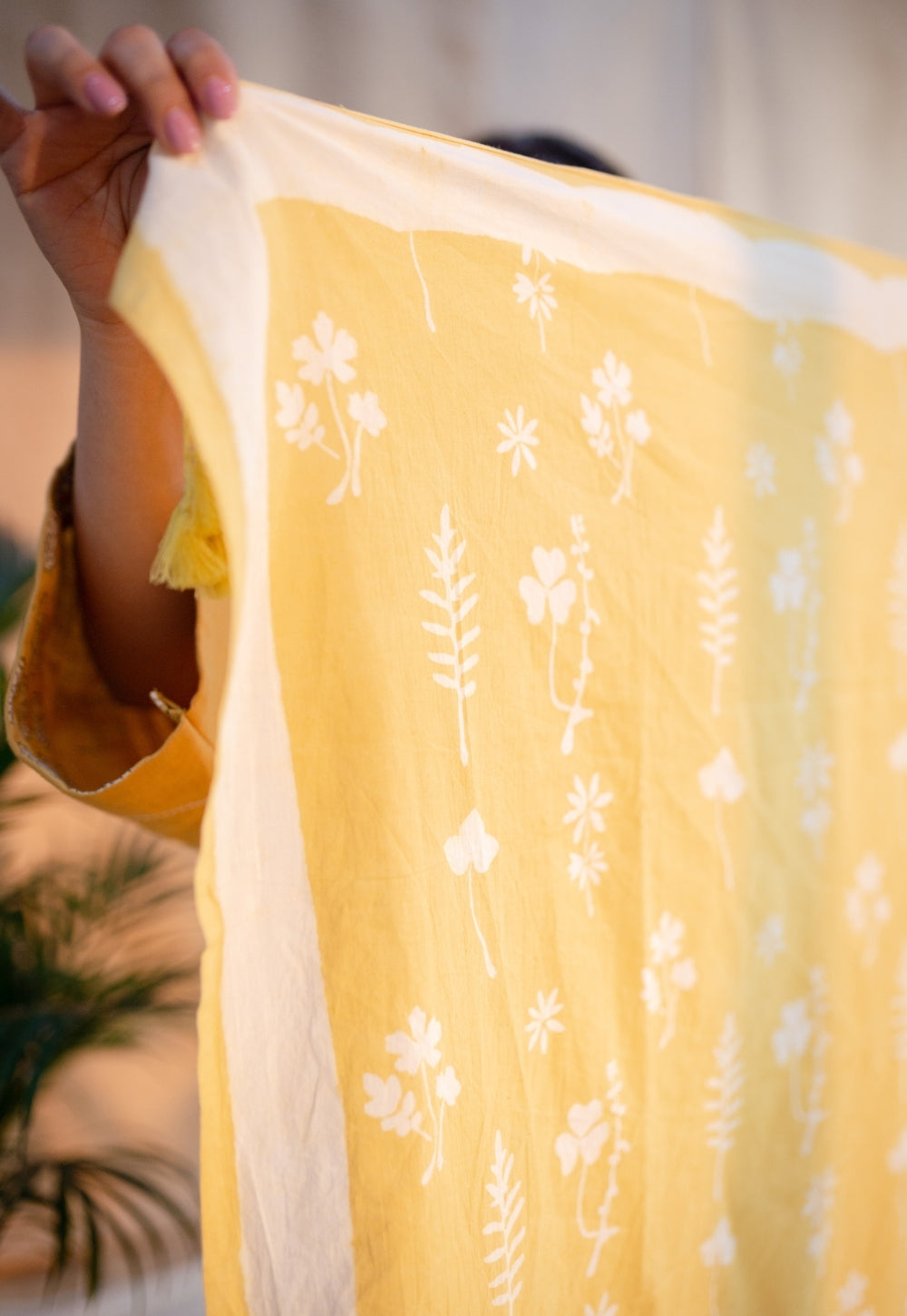 Nyra Slub Cotton Embroidered Jhabba Kali Kurta
