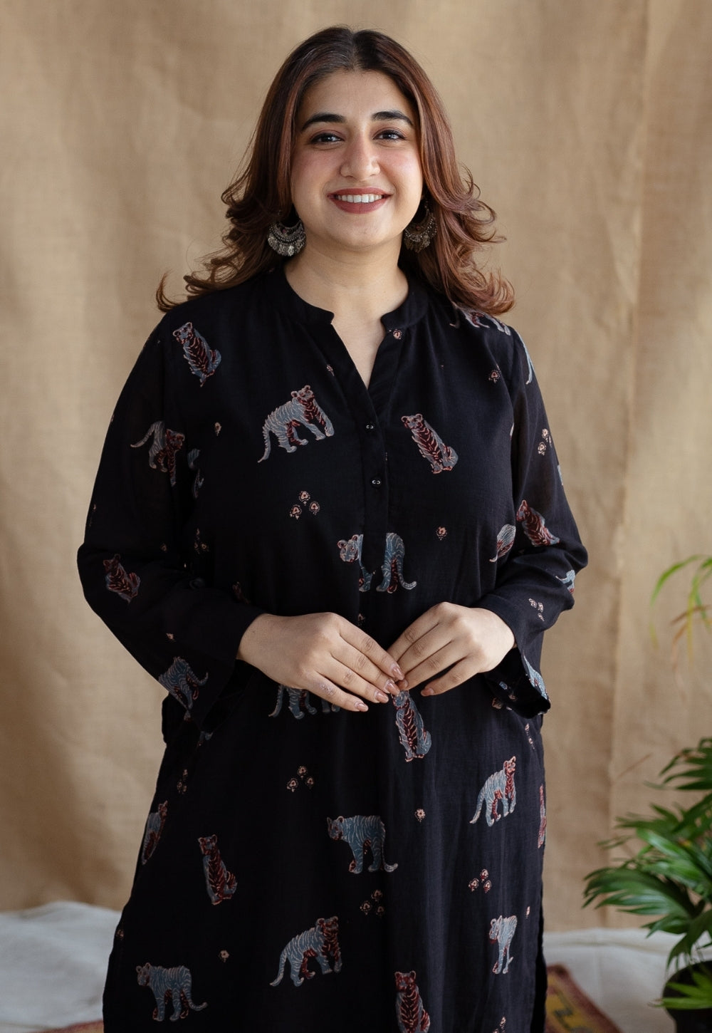 Kanha Bagh Ajrakh MulMul Cotton Kurta Set (Set of 2)