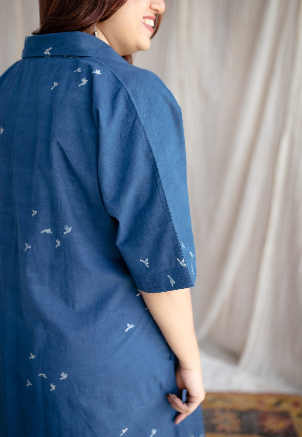 Nila Jaipur Ajrakh Cotton Dress