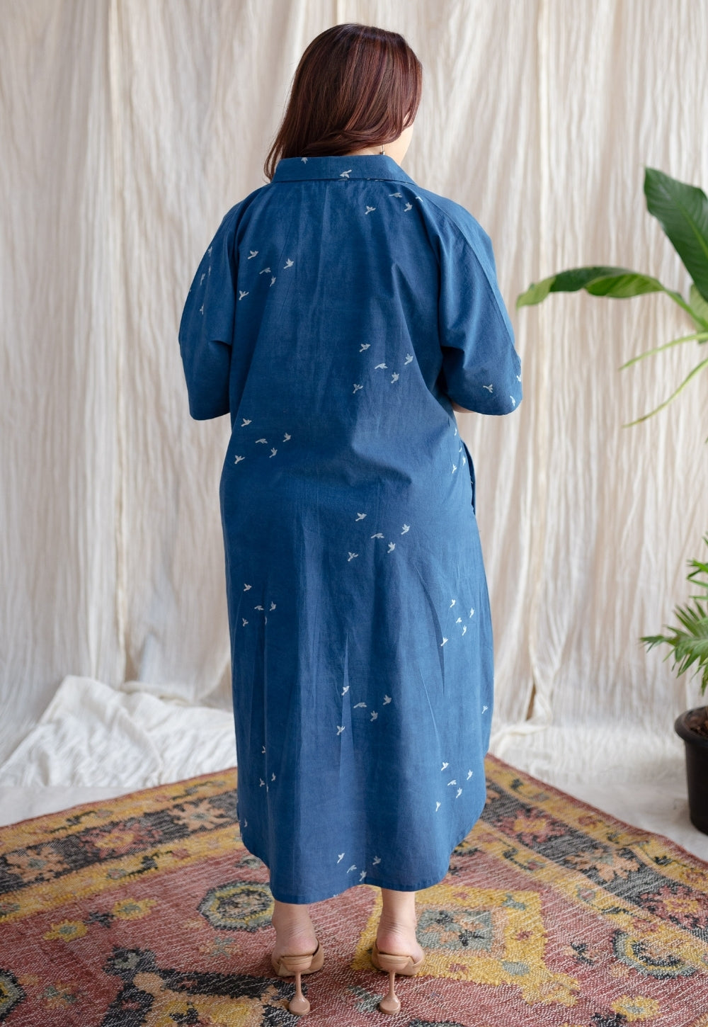 Nila Jaipur Ajrakh Cotton Dress