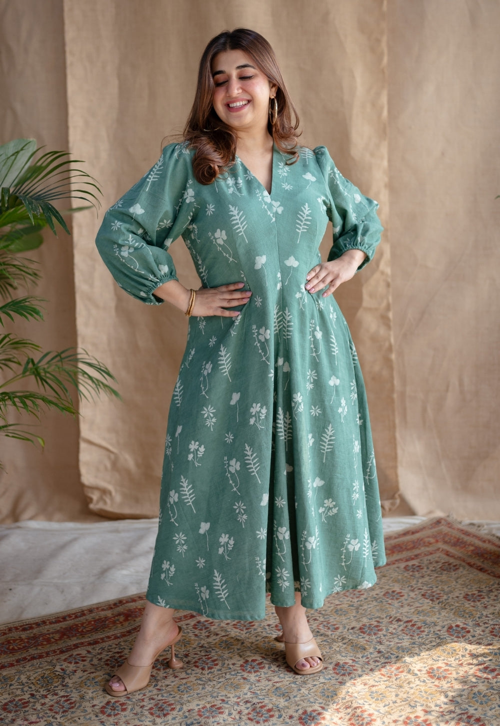 Taima Dabu Slub Cotton Dress