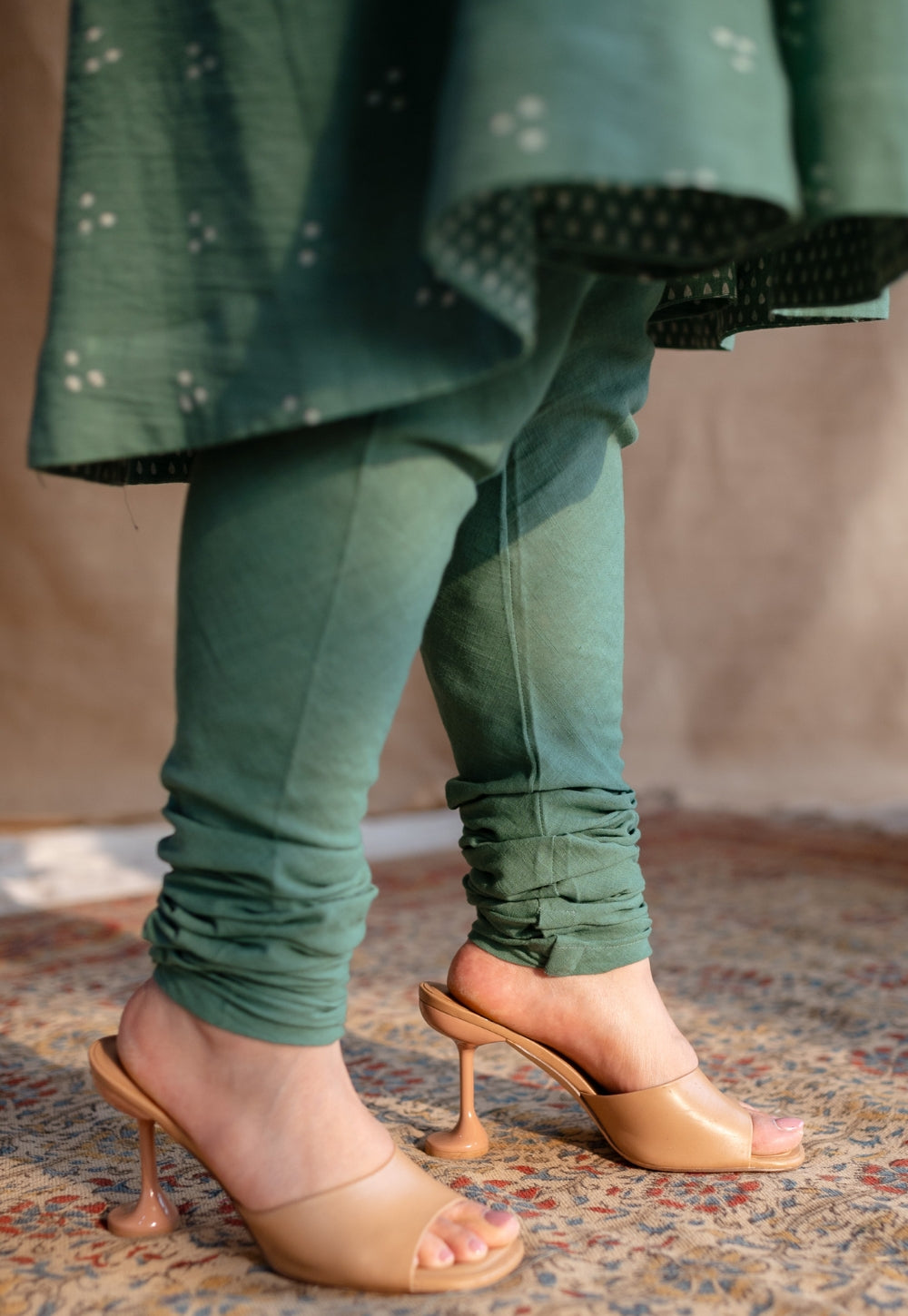 Tanjila Slub Cotton Churidar