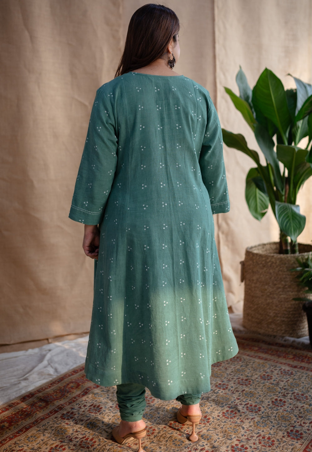 Tanjila Slub Cotton Churidar