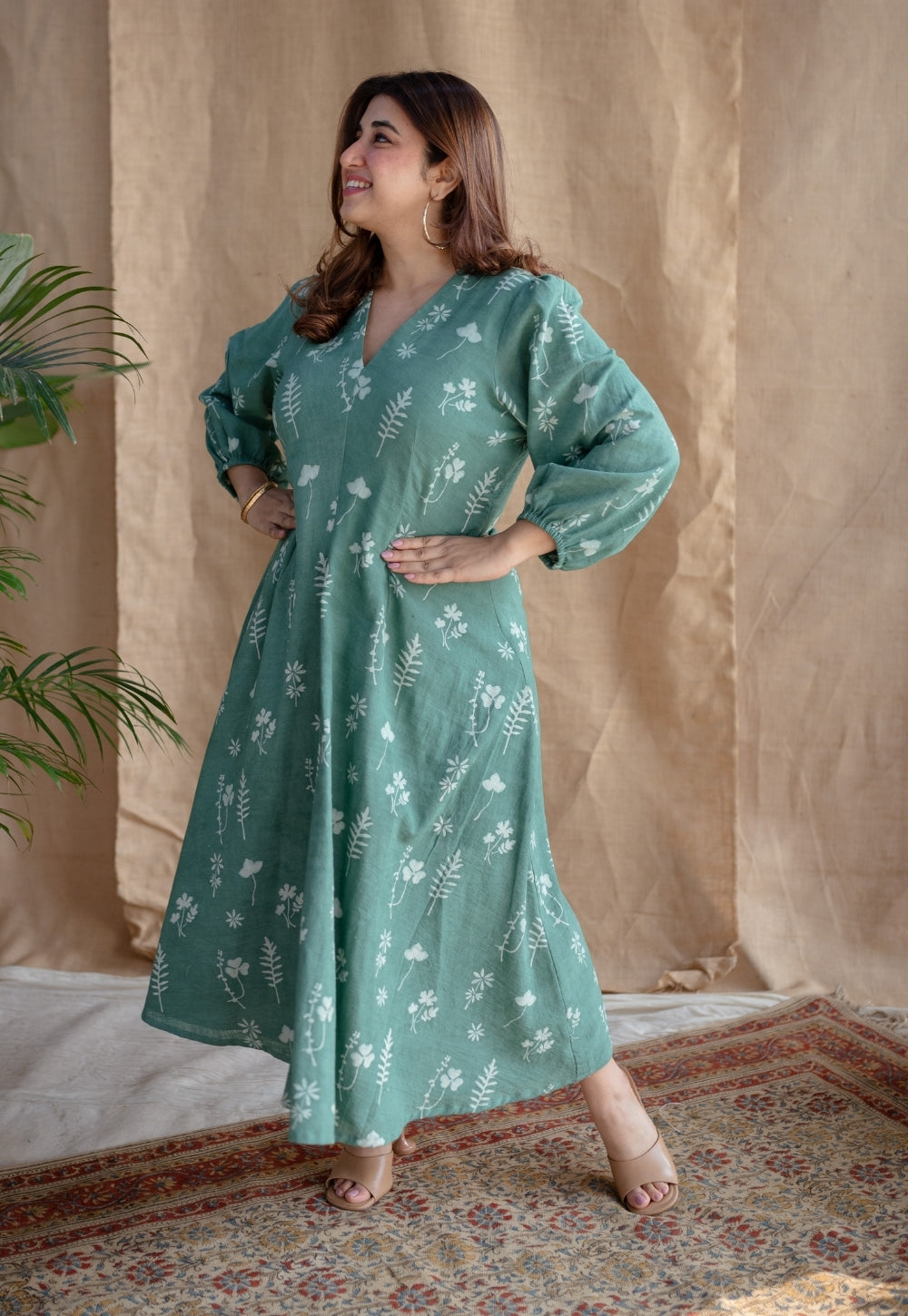 Taima Dabu Slub Cotton Dress