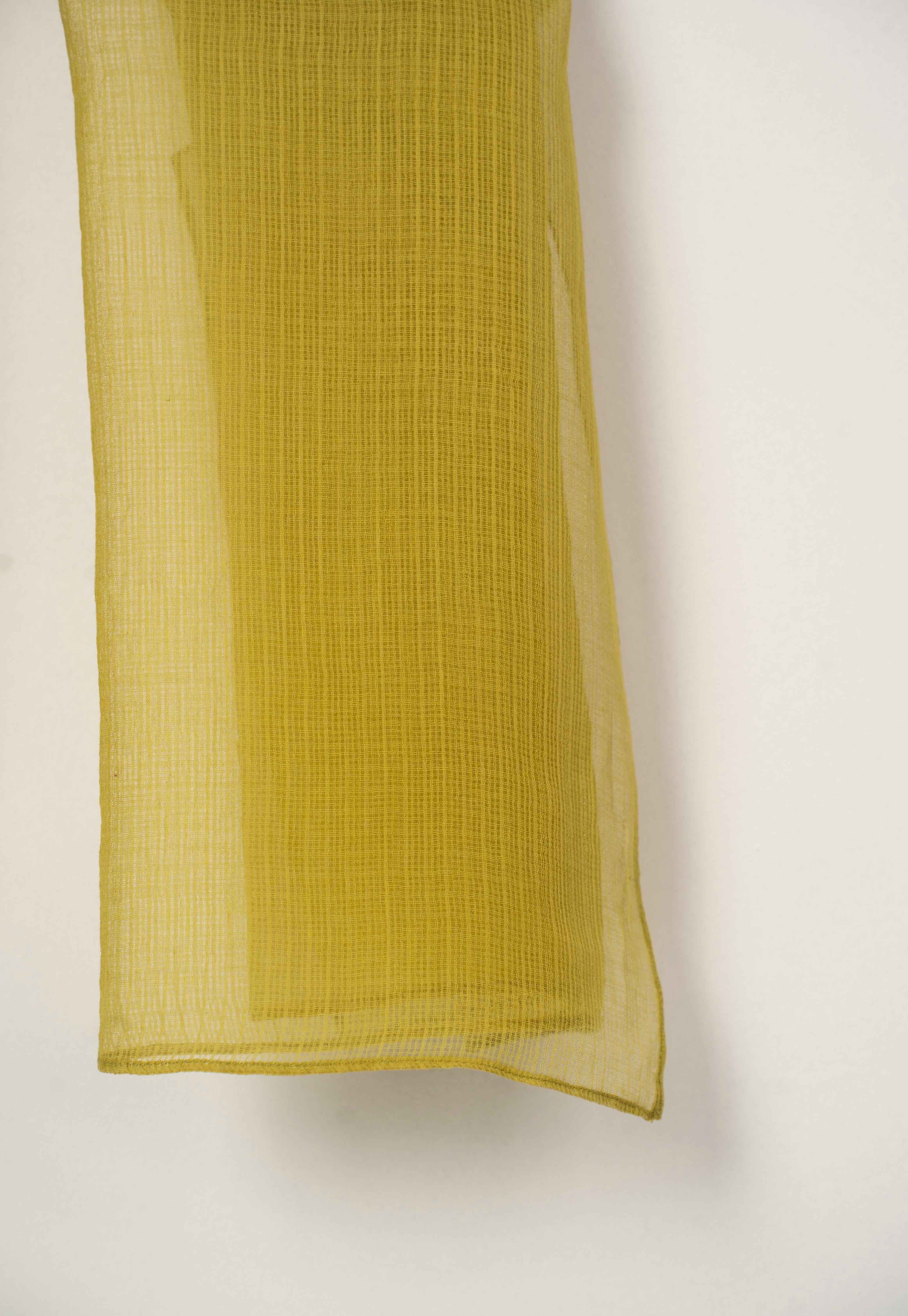 Green Solid Kota Doria Cotton Dupatta