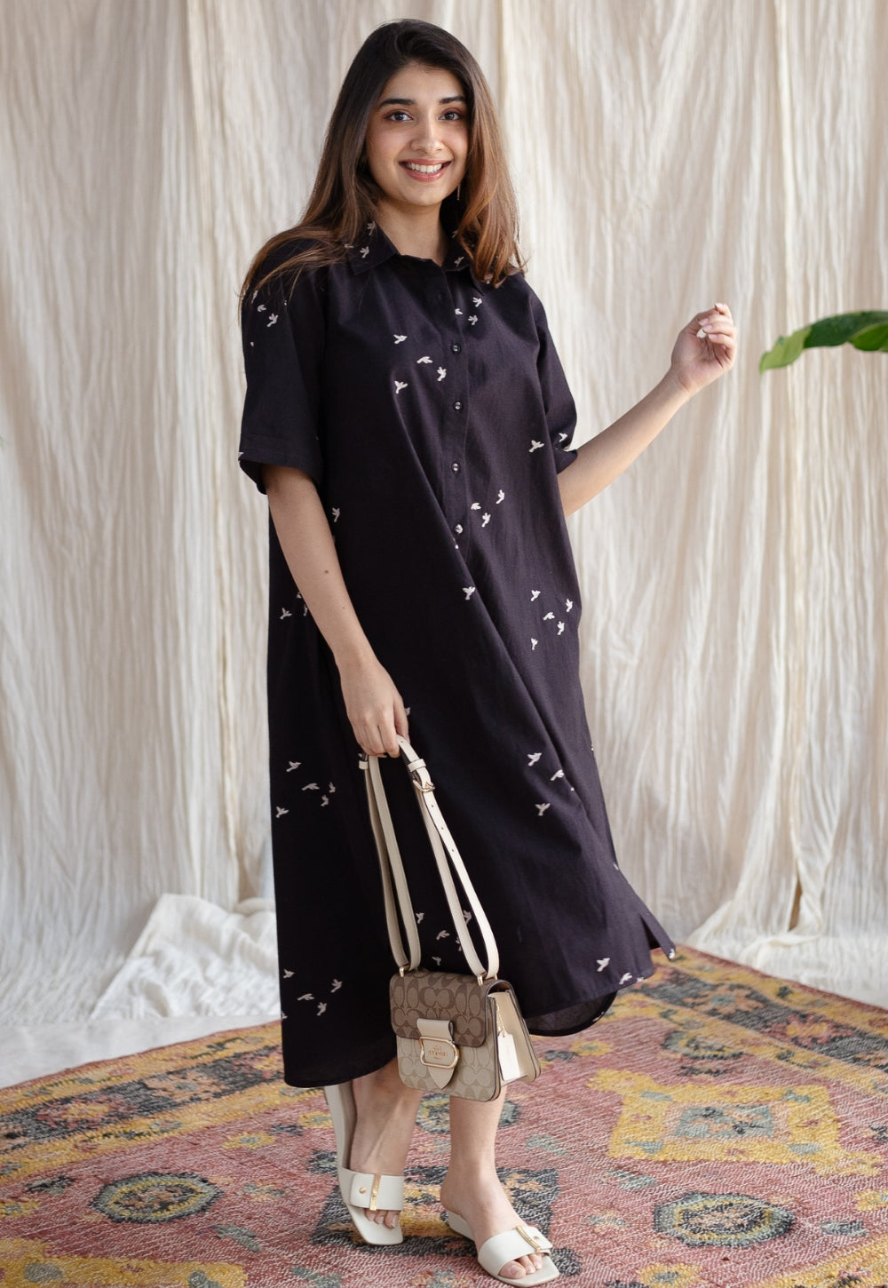 Moonlight Jaipur Ajrakh Cotton Dress