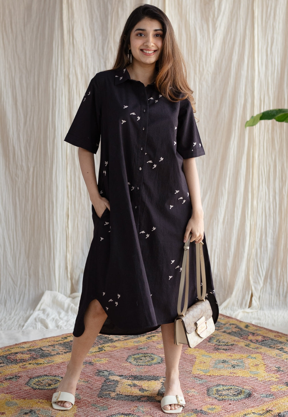 Moonlight Jaipur Ajrakh Cotton Dress