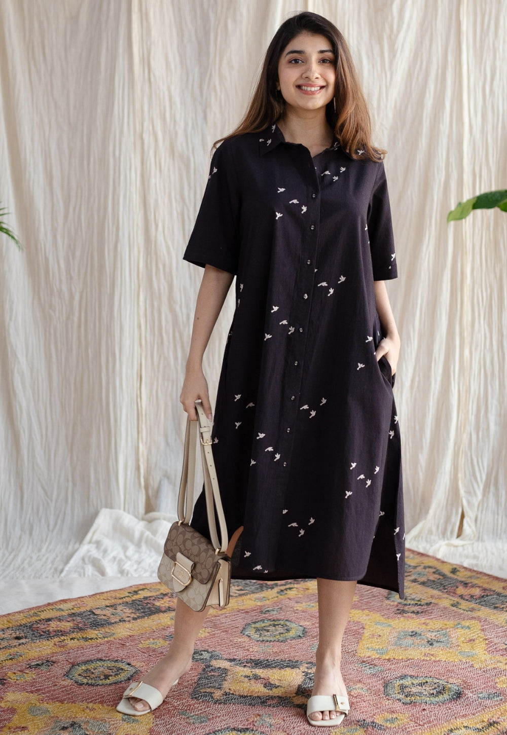 Moonlight Jaipur Ajrakh Cotton Dress