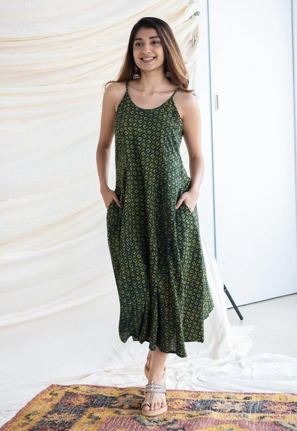 Viaana Slub Cotton Dress