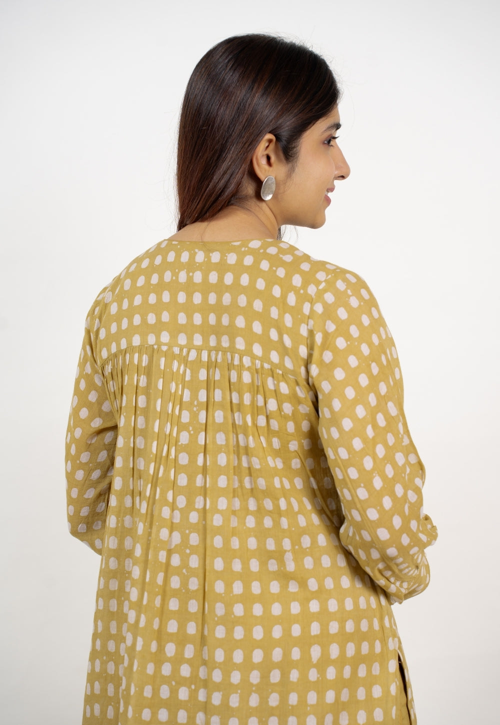 Alba Green Batik MulMul Kali Kurta