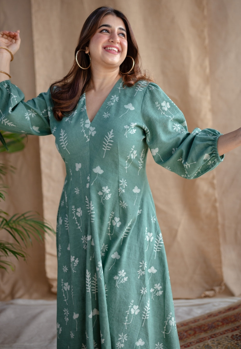 Taima Dabu Slub Cotton Dress