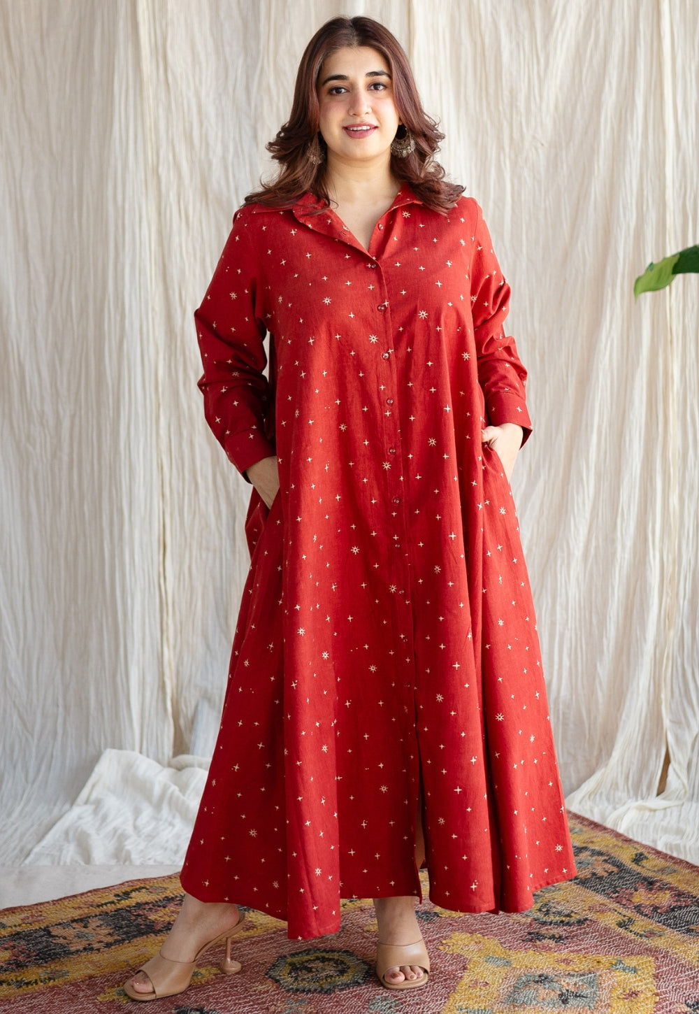 Inika Ajrakh Cotton Dress