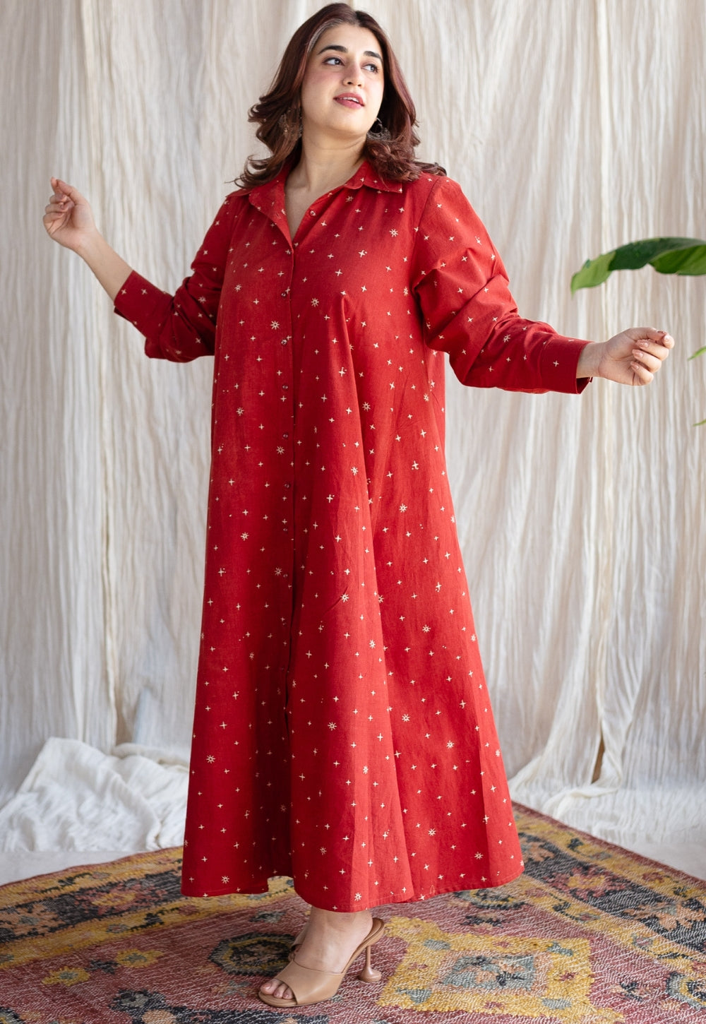 Inika Ajrakh Cotton Dress