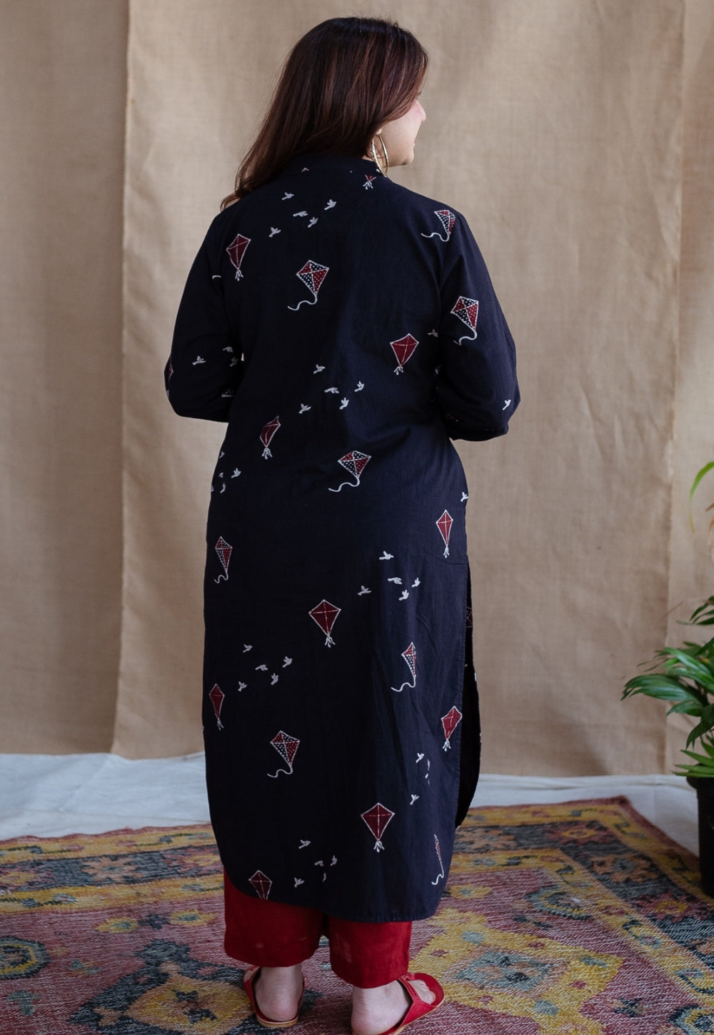 Amdavad Patang Ajrakh Cotton Kurta