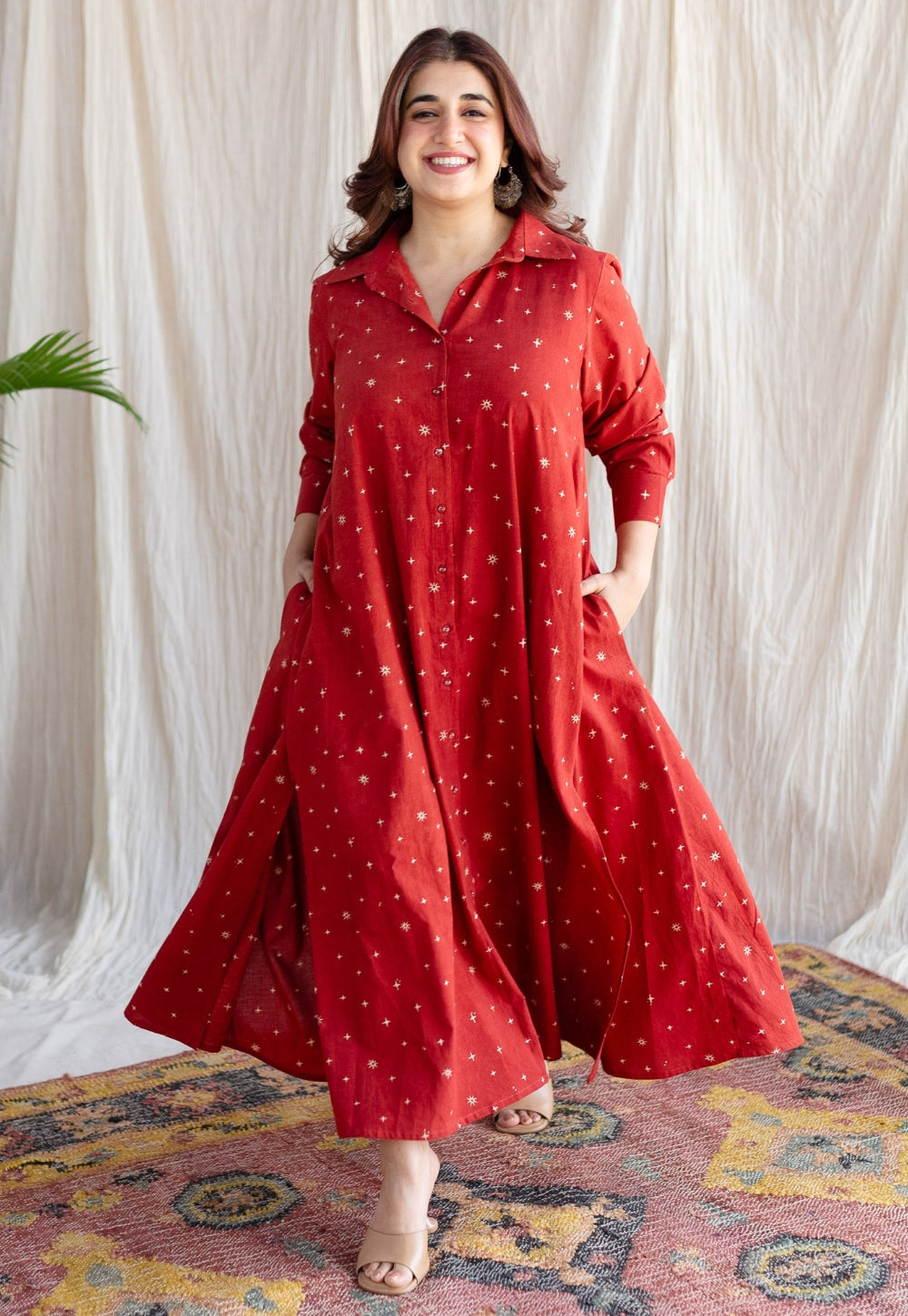 Inika Ajrakh Cotton Dress