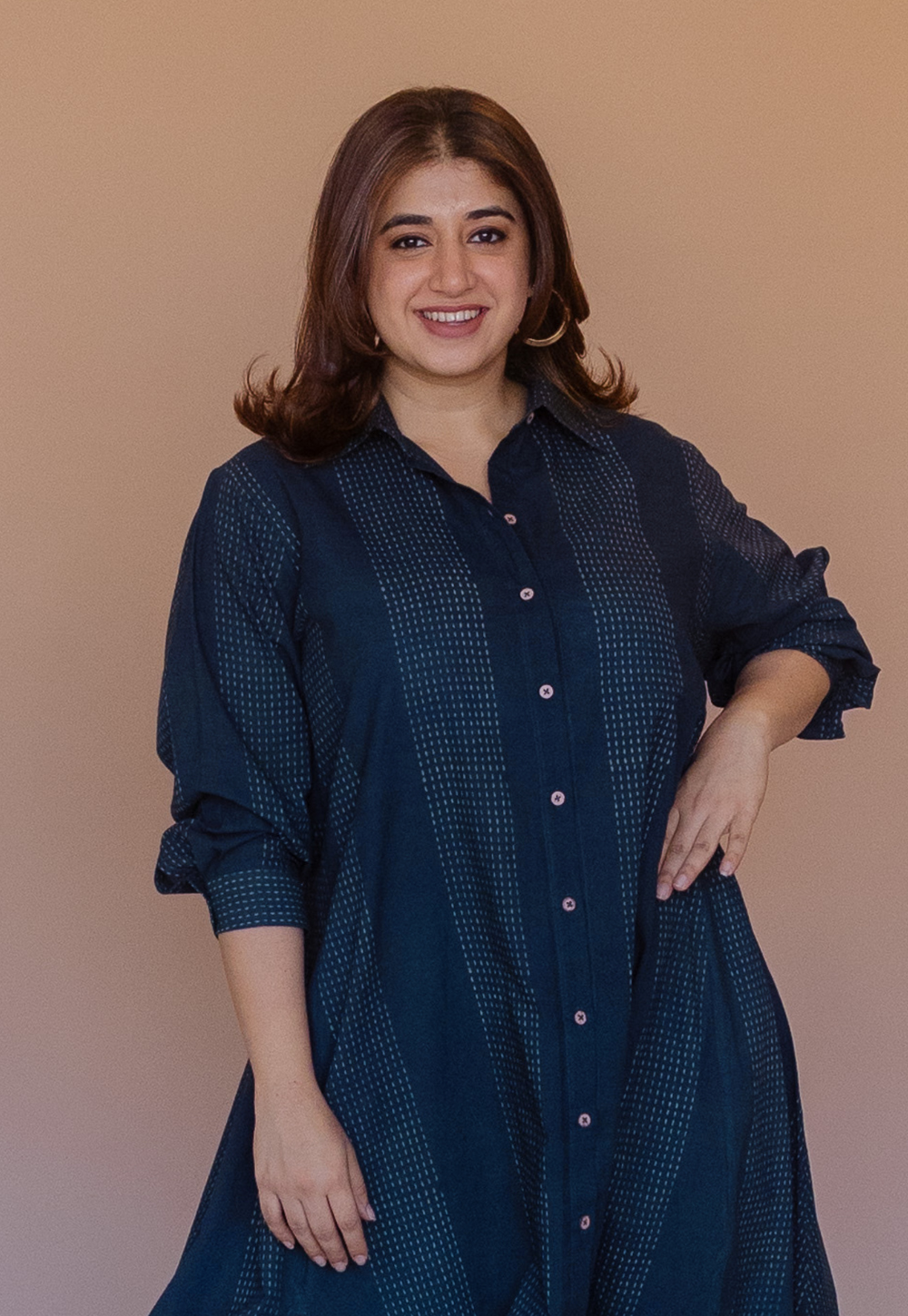 Trusha Dabu Cotton A Line Dress