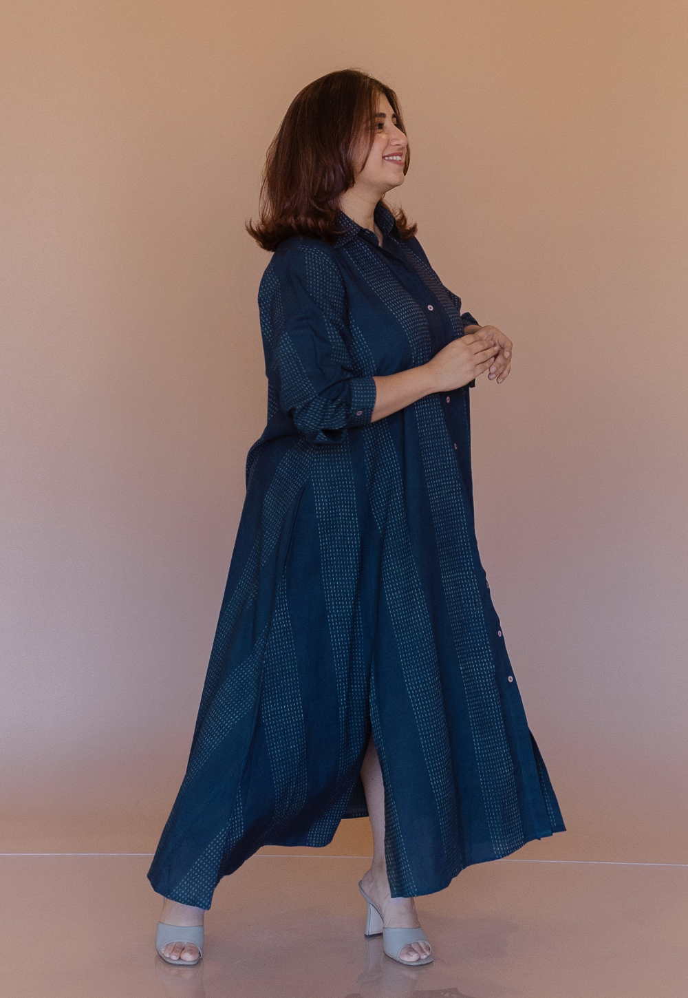 Trusha Dabu Cotton A Line Dress
