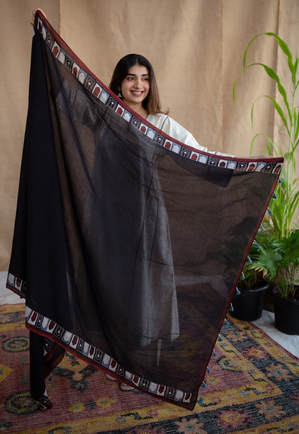 Jaipur Jharoka MulMul Cotton Dupatta