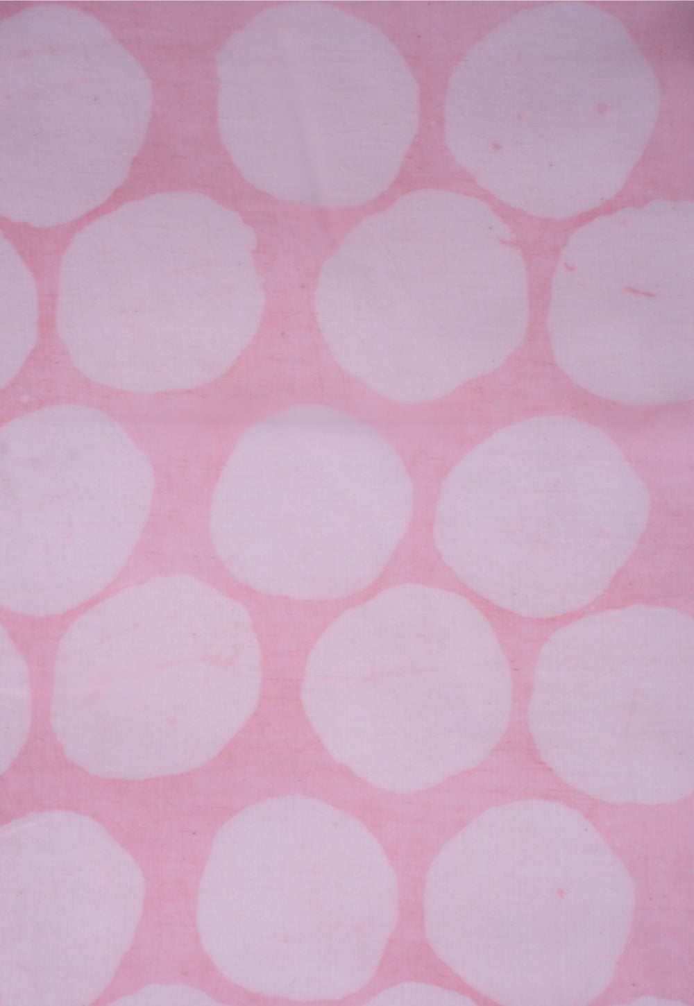 Pink Seamless Pattern Batik Handblock Printed Mul Fabric