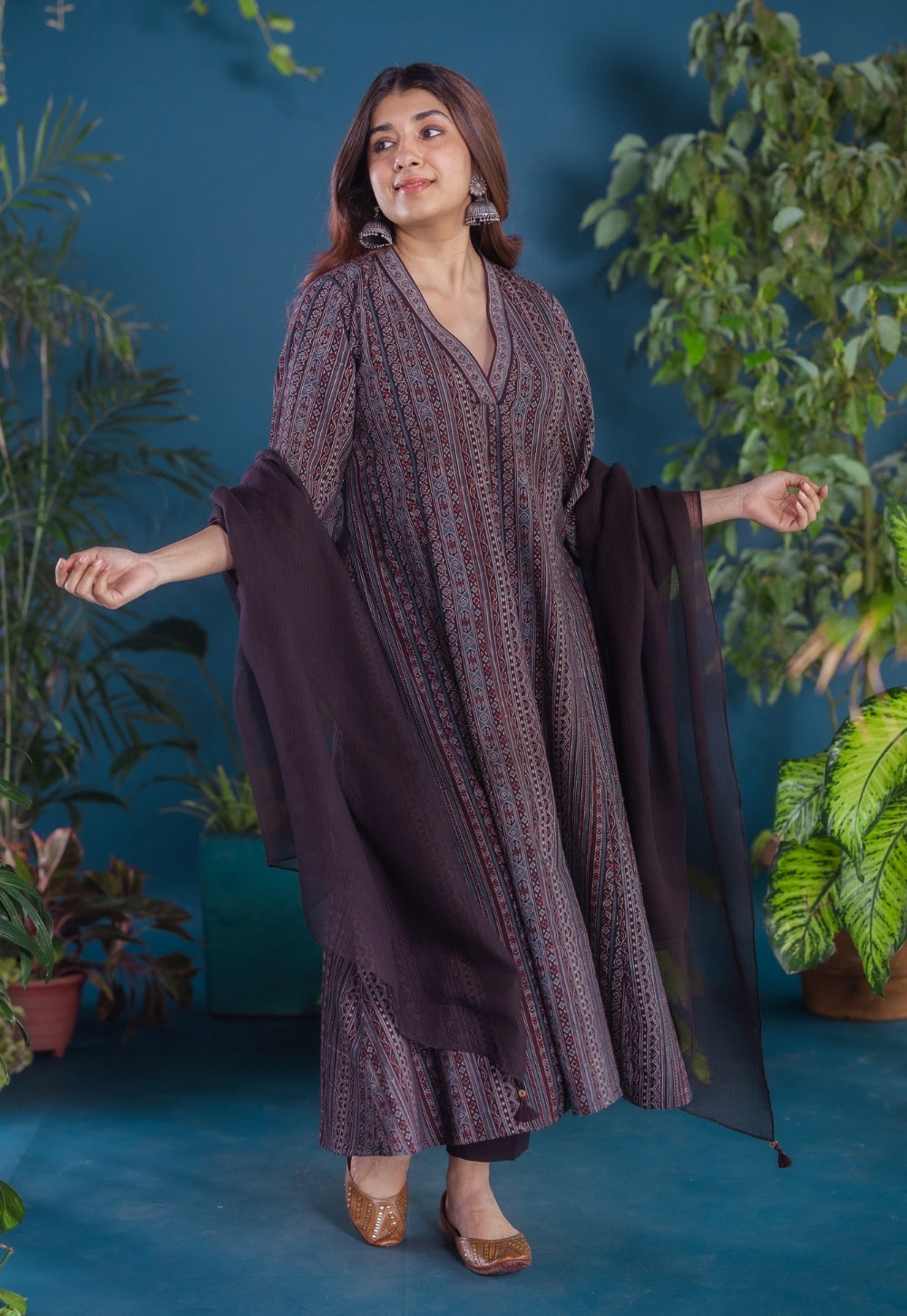 Black Solid Kota Doria Cotton Dupatta