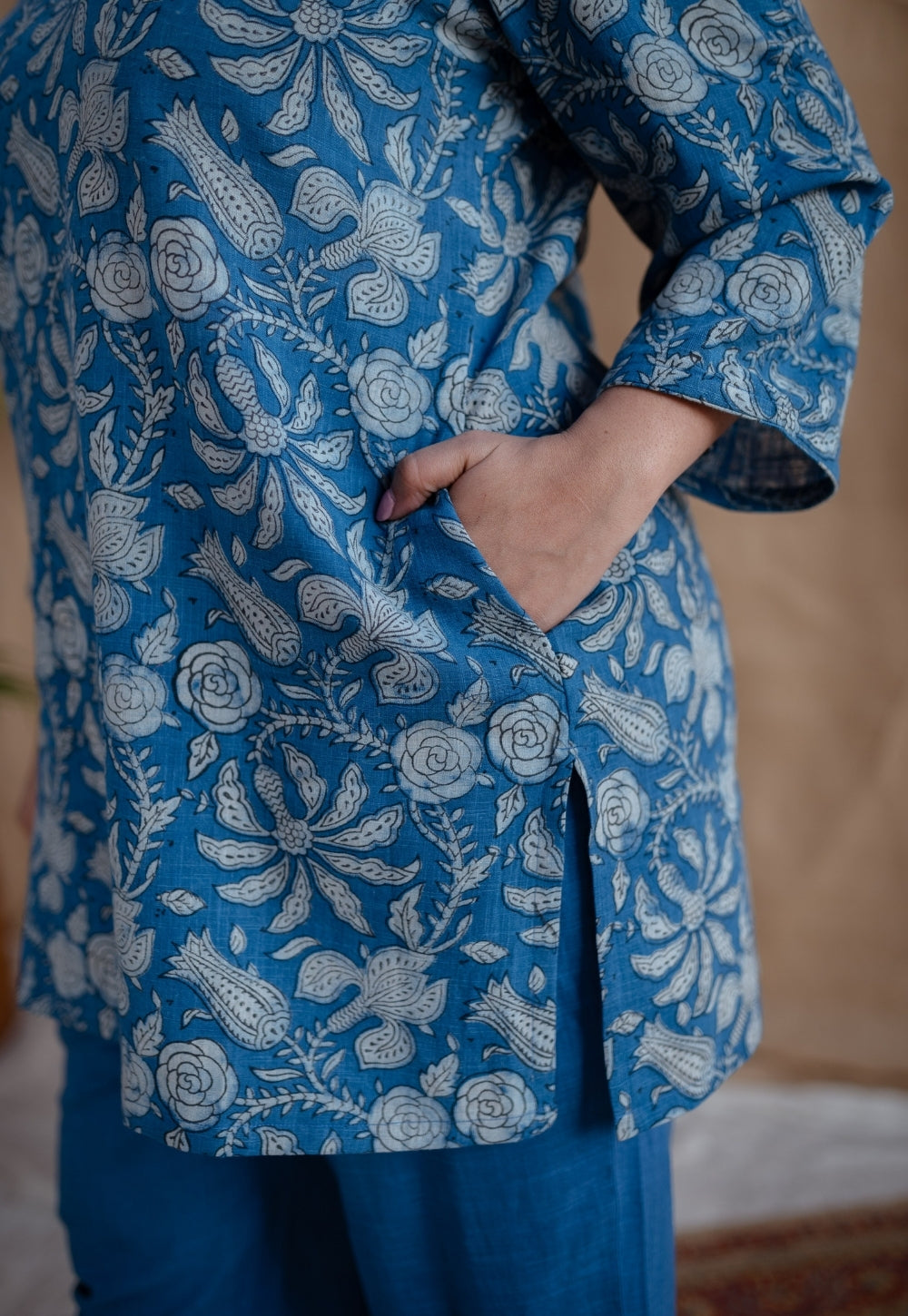 Sahar Dabu Slub Cotton Top